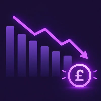 Energy savings money chart