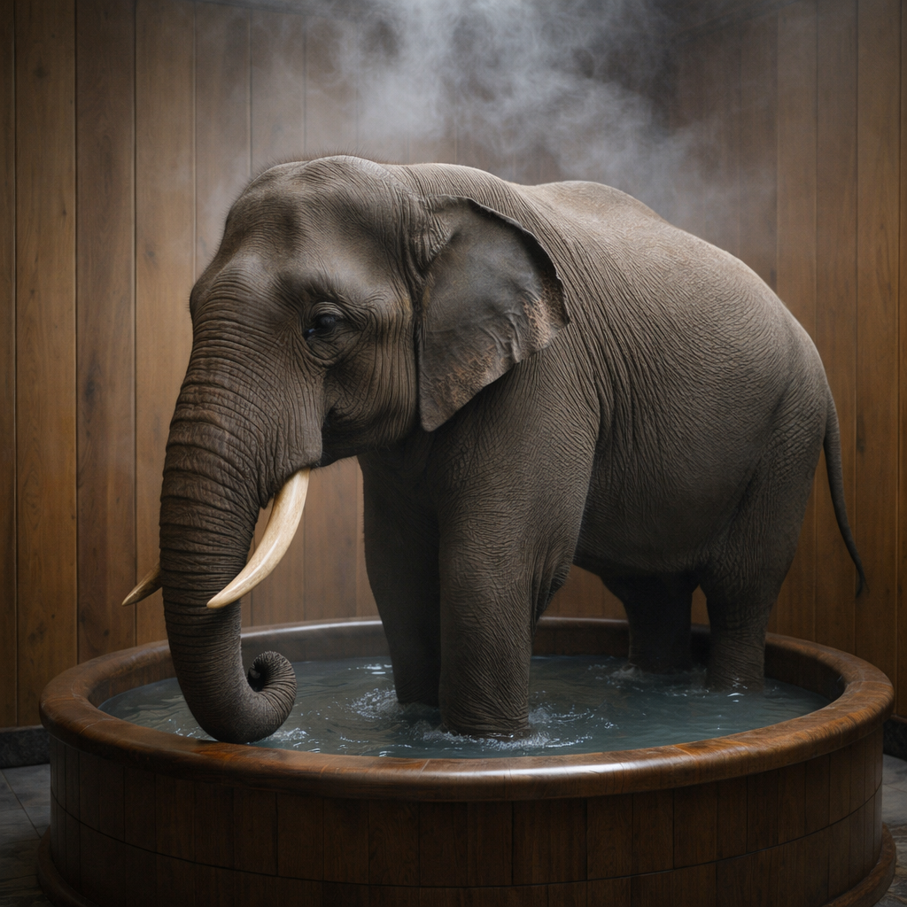 Sauna elephant